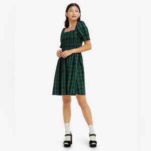 NWOT Draper James Cam Smocked Dress in Green Blackwatch Plaid #PoshAffiliate